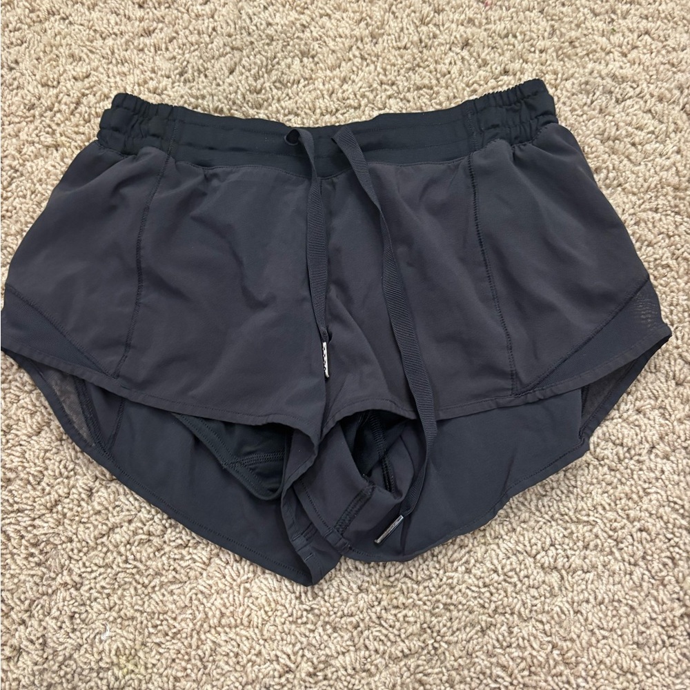 Lululemon Athletica Black Athletic Shorts Lightweight Moisture-Wicking